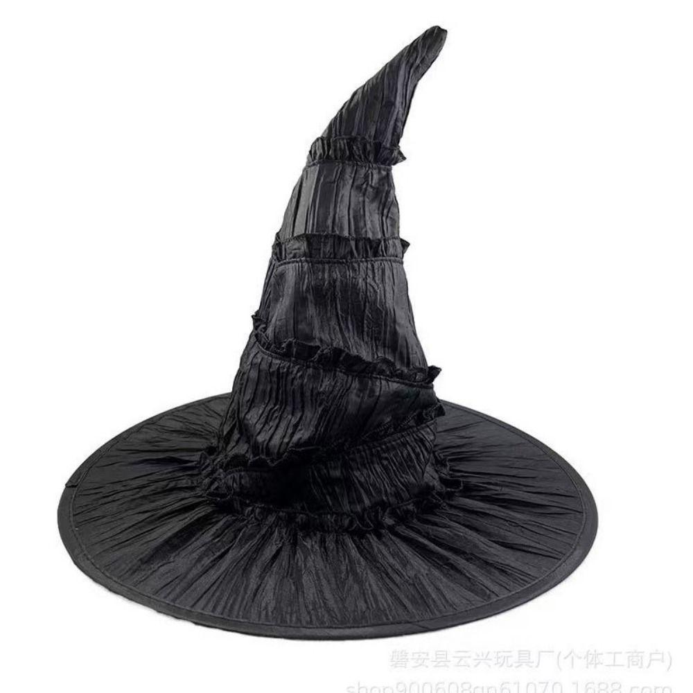 Spider Bat Halloween Witch Hat Pointed Cosplay Witch Hat Scary Black Pointed Cap  Halloween Party