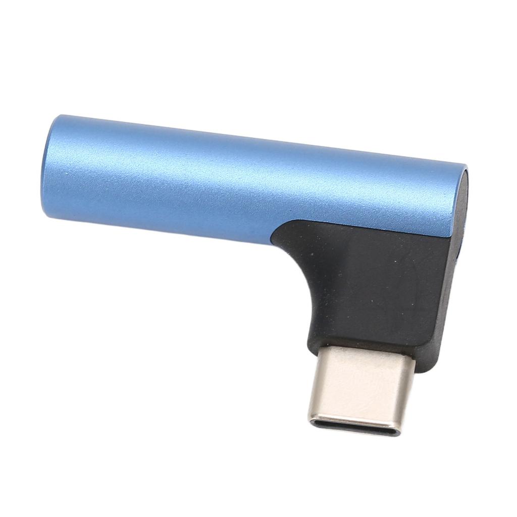 USB C to 3.5mm Sound Headphone   Adapter Type C     Stereo Mic HiFi Right Angle Dongle for Earphone