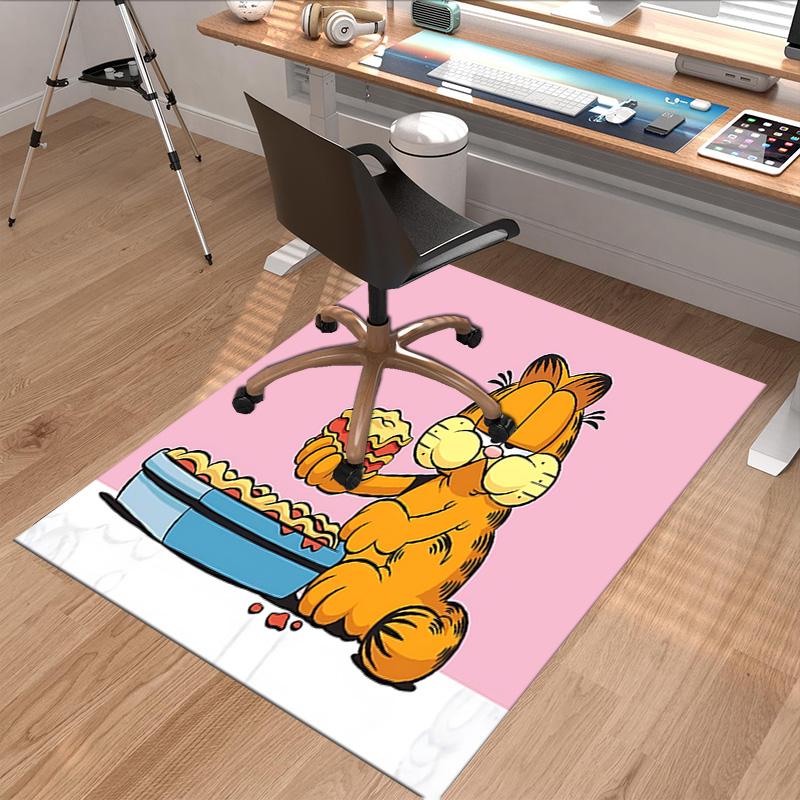 Garfield'S Sweet Tooth Carpet For Playroom Bedroom Living Room Sofa Home Decorkids Game Area Rug Nonslip Floor Mat