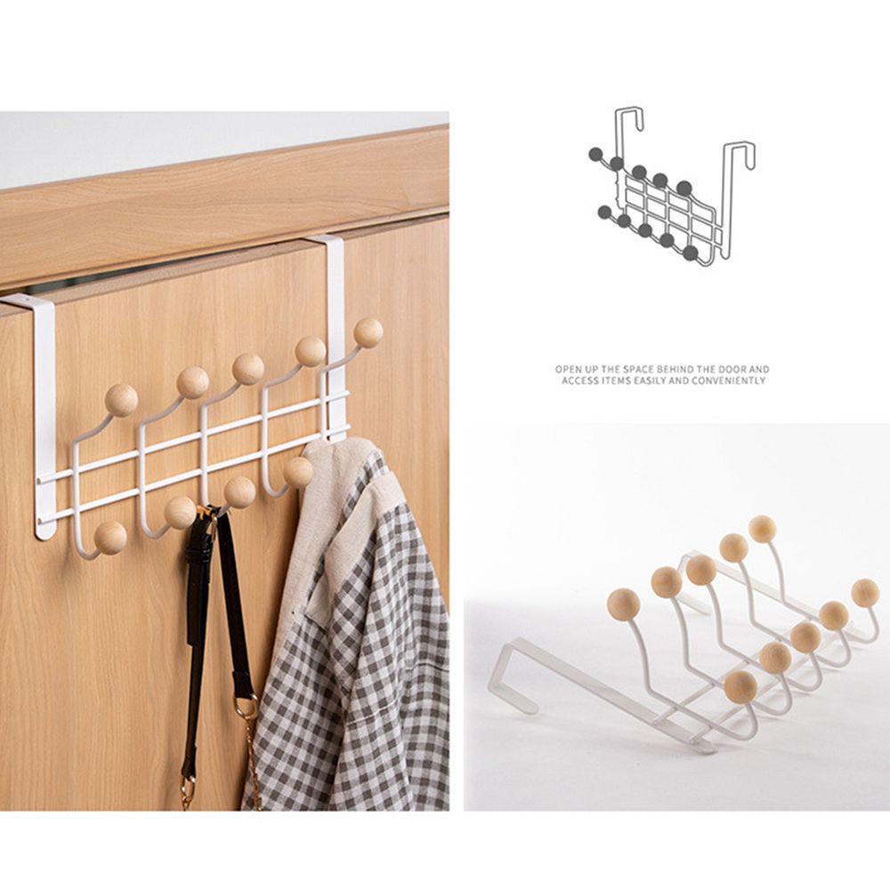 Ganchos de Ferro Atrás da Porta Tipo Pendurar Cabide Simples para Lenços Prateleira para Toalhas Ganchos de Porta Ganchos de Armazenamento