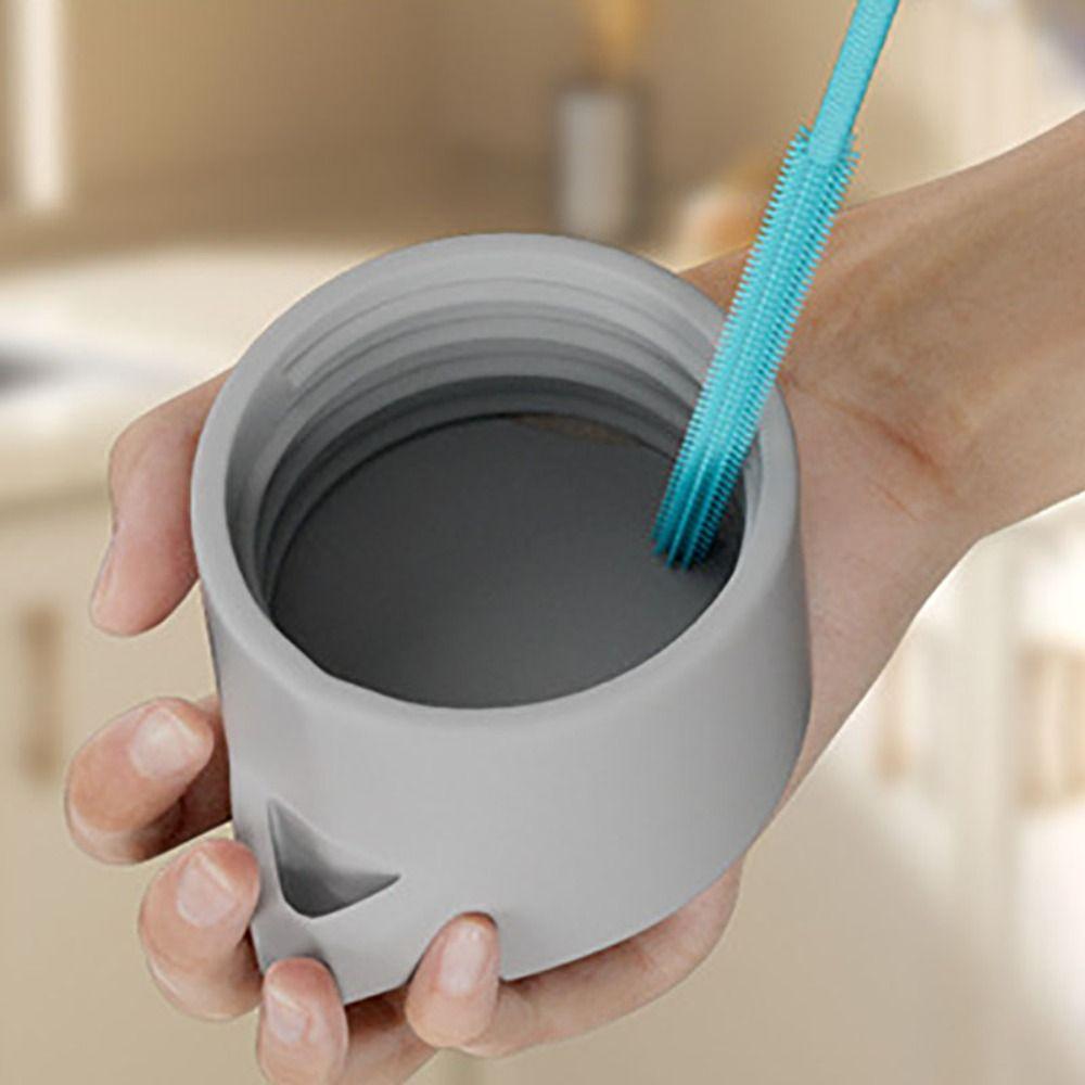 2pcs 6/8mm Silicone Straw Brushes Soft Pacifier Brush Pipe Tube  Cleaning Brush  Feeding Bottle