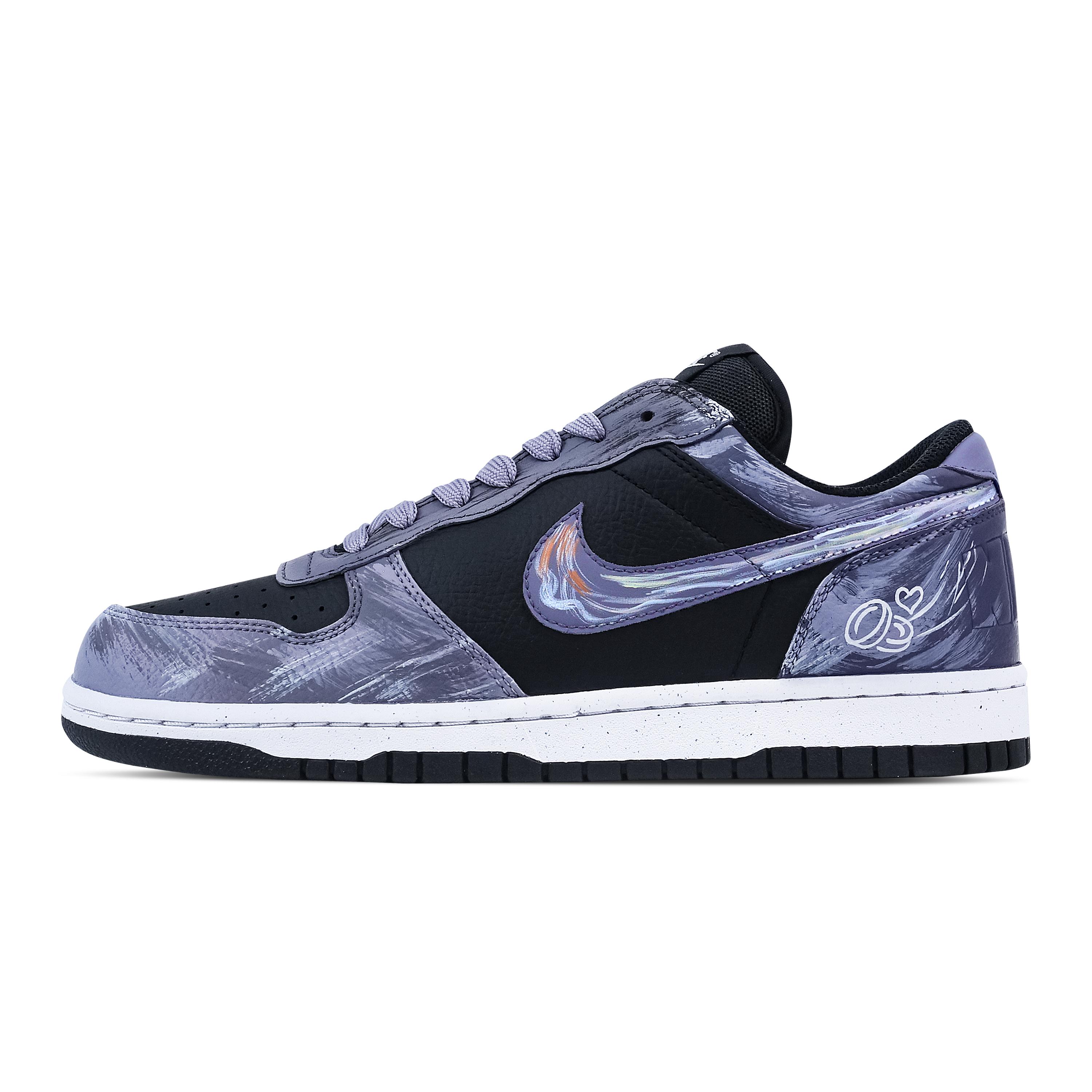 

Nike Big Dream Abrasion Resistant Breathable Low top Skateboard Shoes Men s Black Purple 355152-016(Team773-) 43