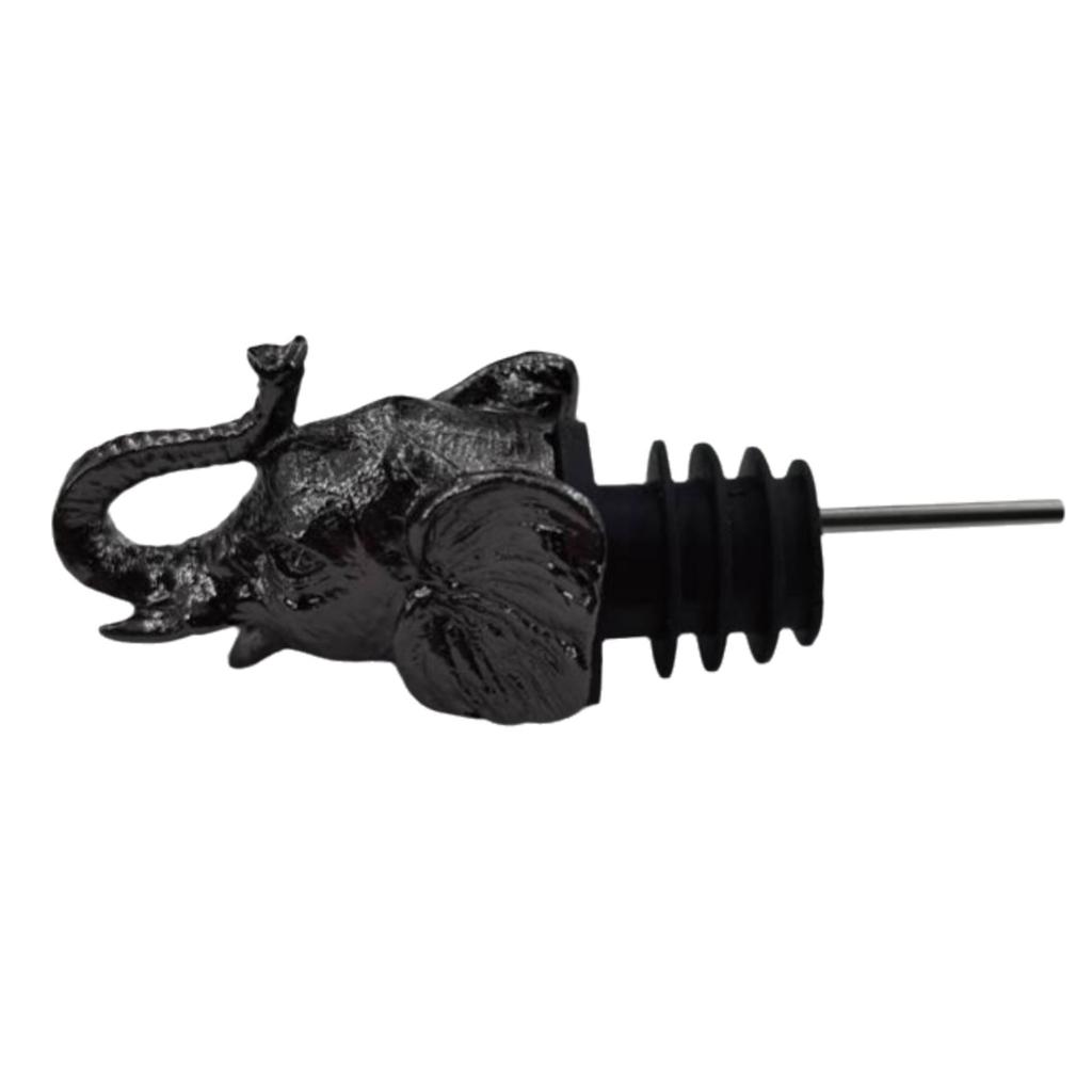 Elegant Elephant Head Wine Pourer Stopper Delicate Elephant Head Wine Stopper And Pourer For Enthusiasts And Collectors