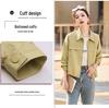 Women's Fashion Lapel PU Leather Jacket - Spring 2025 Collection, Short Coat