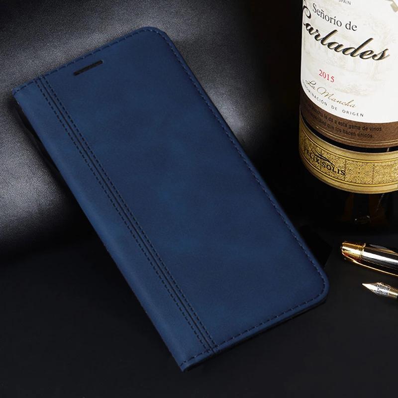 Samsung Galaxy For Case A22 Solid Color Leather Wallet Flip Stand Cover For Sumsung A 22 A225f A226b M32 M42 5g 4g Soft Silicone Phone Bag Cases