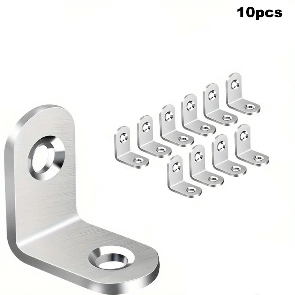 

40pcs L Bracket Corner Bracket Set,Metal L Brackets For Shelves Wood Furniture Cabinets Chairs Drawers
