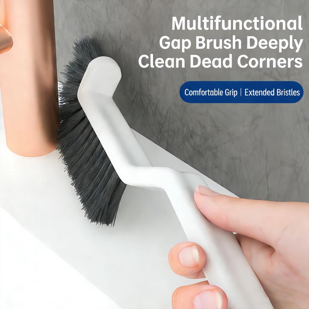 Multifunctional Cleaning Brush Dead Corner Hard Bristle Brush for Bathroom Tile Floor Toilet