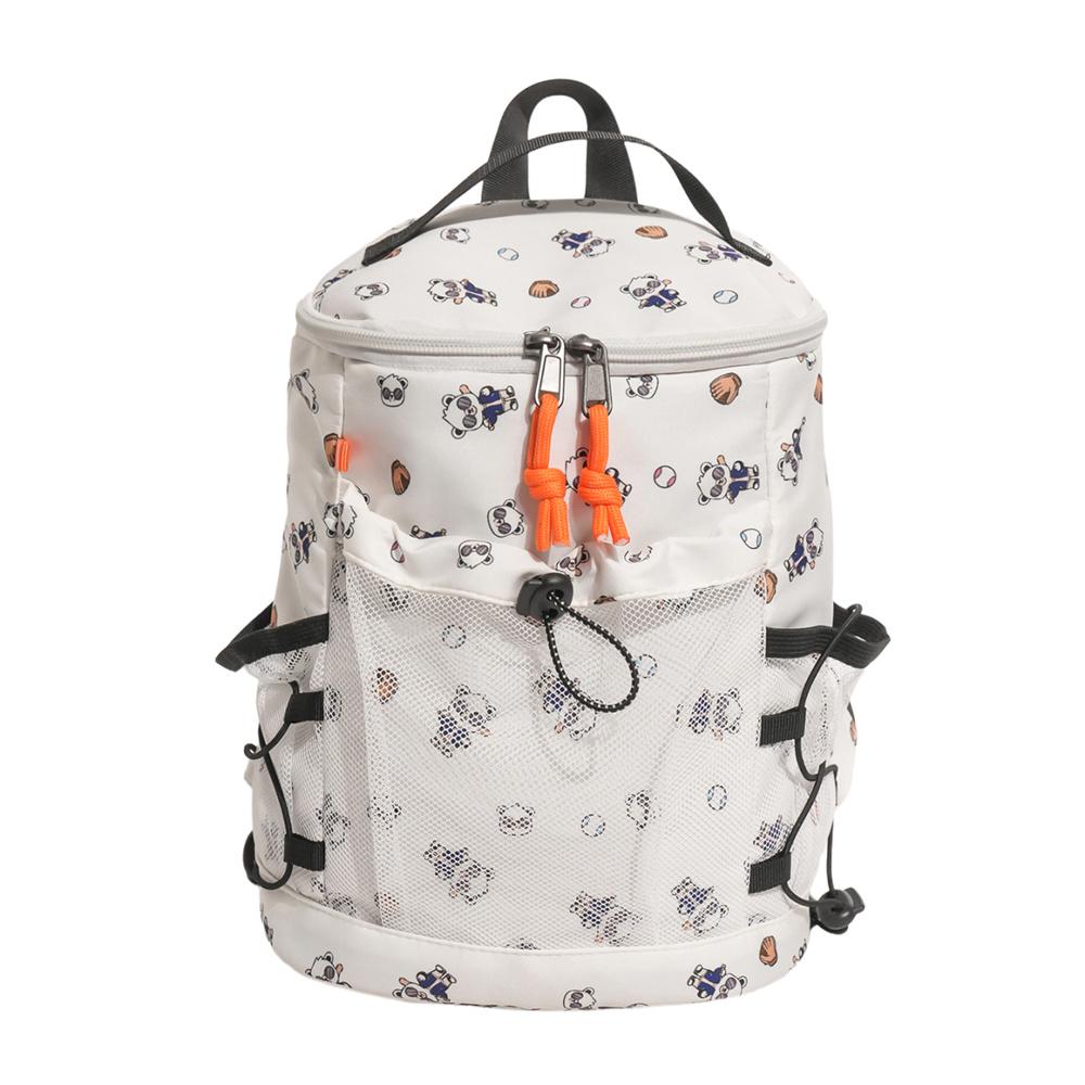 Cute Cartoon Print Nylon Backpack for Women Casual Daypack Travel School Bag with Multi Pockets