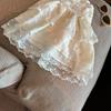 Ballet-Inspired High Waist A-Line Lace Chiffon Skirt for Women