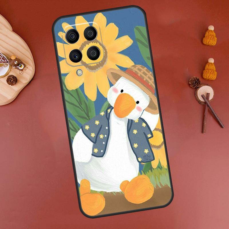 Cartoon Cute Animal Duck Case For Samsung Galaxy M12 M13 M14 M54 M23 M16 M11 M21 M31 M20 M34 M52 M32 M36 M56 M15 M55