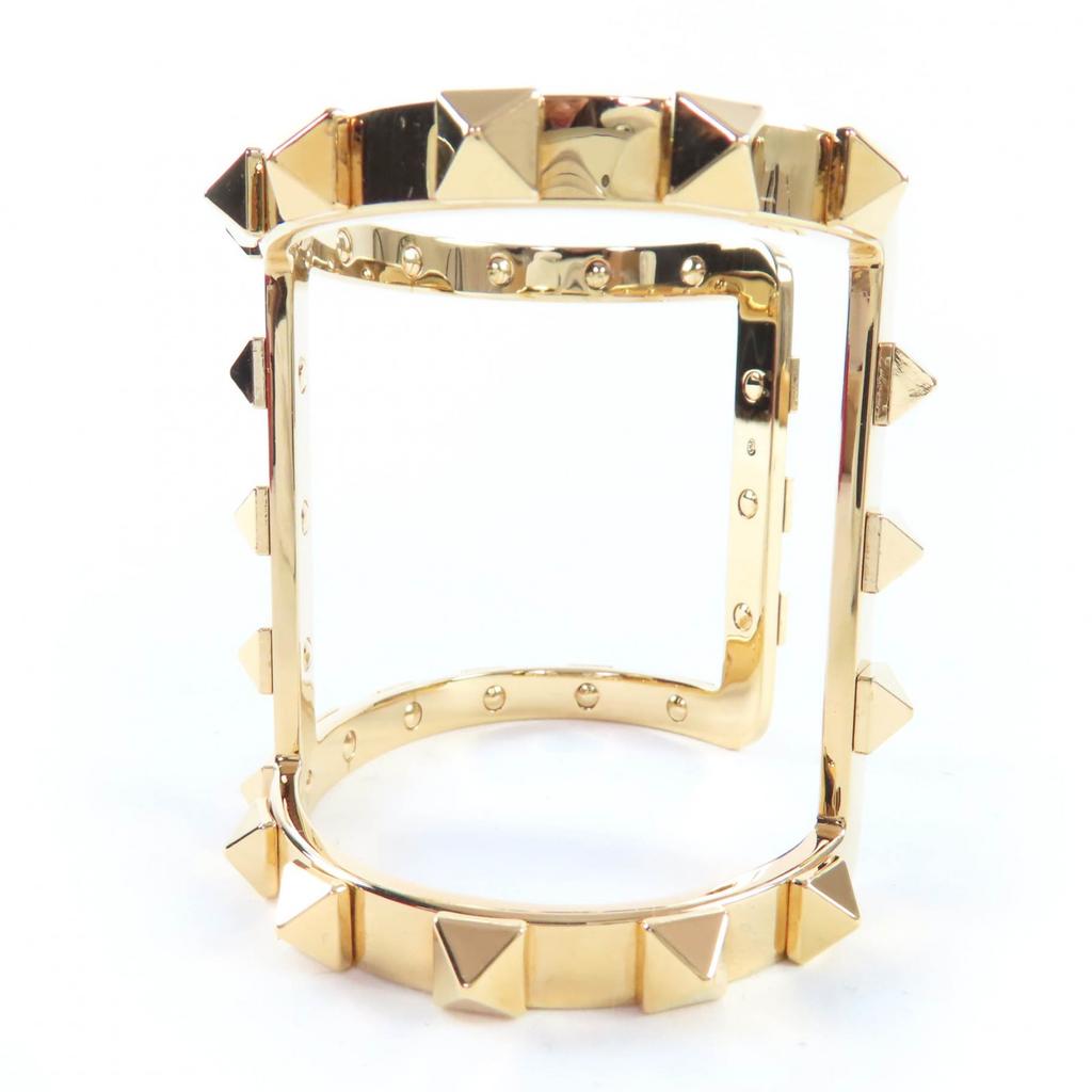 Pristine Valentino Garavani Bangle Rockstud Bracelet gold metal Women Used
