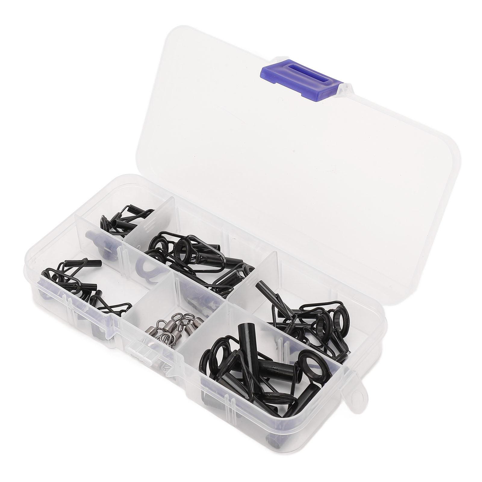 

Fishing Rod Tip Repair Kit Stainless Steel Ceramic Ring Guide for Freshwater Saltwater