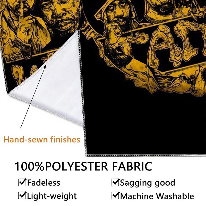 Tang Clan Wall Tapestry Aesthetic Wall Hanging Printed Fabric Blanket Decorative Tapestries for Bedroom Living Room Home Decor