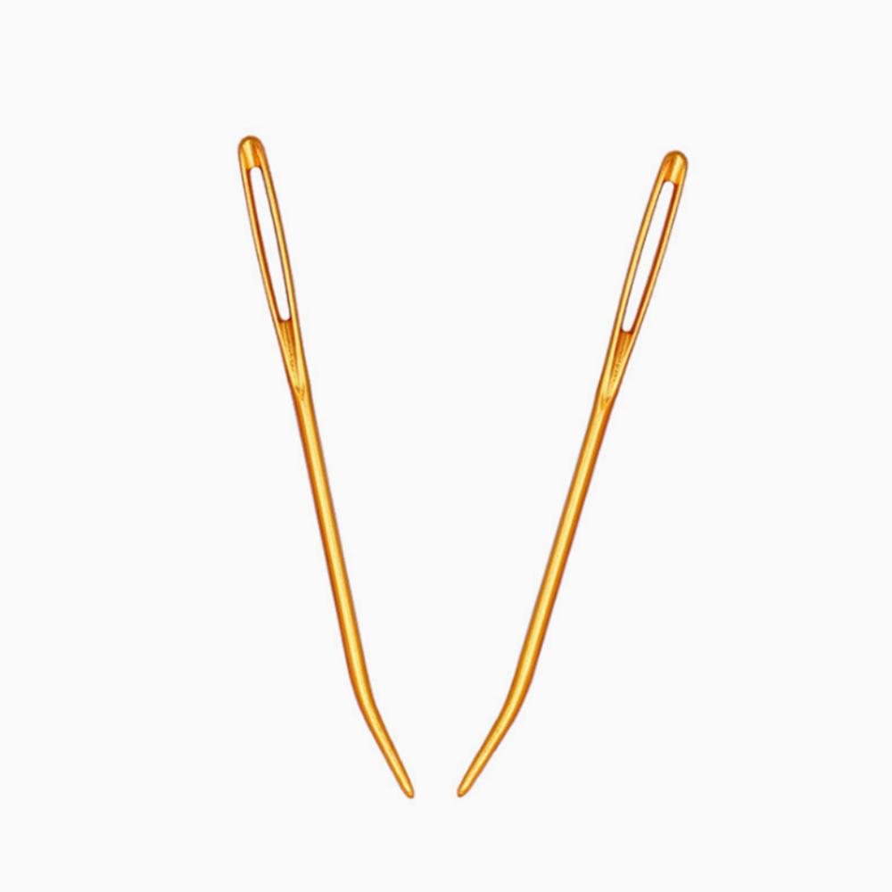 8pcs Elbow Aluminum Sweater Needle, Big Eye Stitching Sweater Needle, Hand Sewing Needle, Elbow Hand Sewing Needle