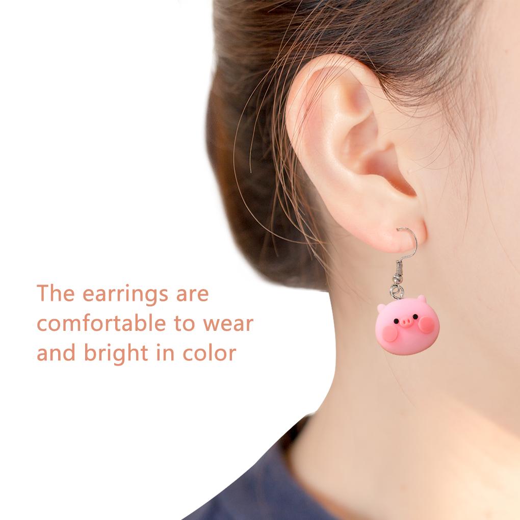 Earring Animal Shape Ear Stud Plastic Eardrop Jewelry Decoration Gift for Home Party