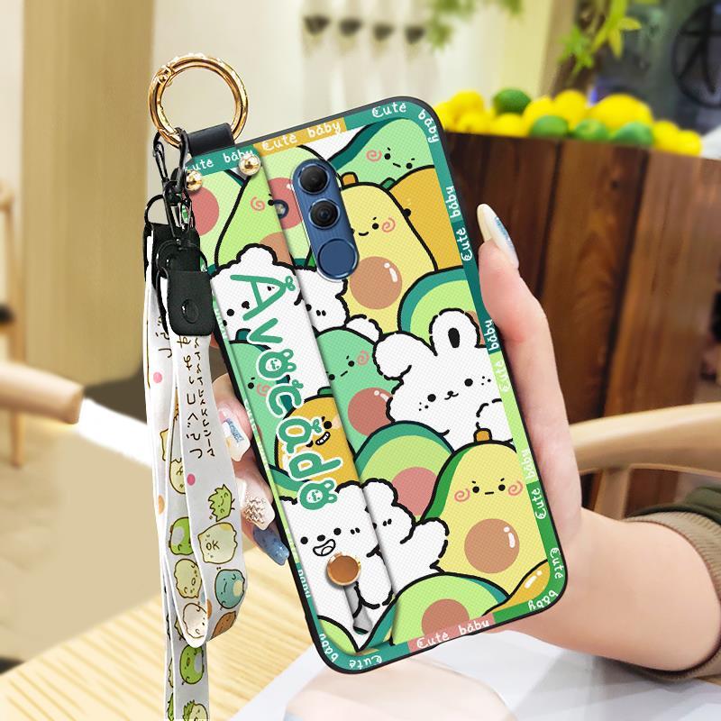 Anti-dust Phone Holder Phone Case For Huawei Mate 20 Lite Cute Ring Dirt-resistant Shockproof Wristband Wrist Strap