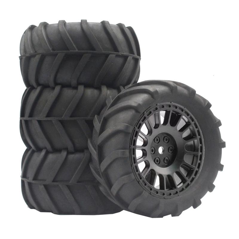 4PCS 85mm 12mm Hex Monster Truck Wheel Rubber Tires for SCY 16101 Pro 16102 Pro WLTOYS 144001 144010 1/16 Off-Road RC CarParts