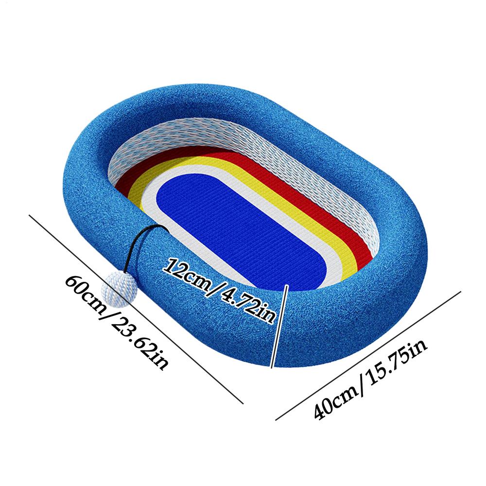

Scratch Pad For Cats Oval Bed With Ball Kitten Scratcher Mat Furniture Protector For Small Large Breed Balcony Living Room