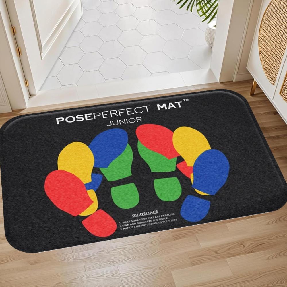 Mat – Kleurrijk Voetprint Design, Antislip Binnen/Buiten Kleed voor Woonkamer, Keuken, Badkamer, Kantoor, Huisdecoratie 40x60cm16x24in
