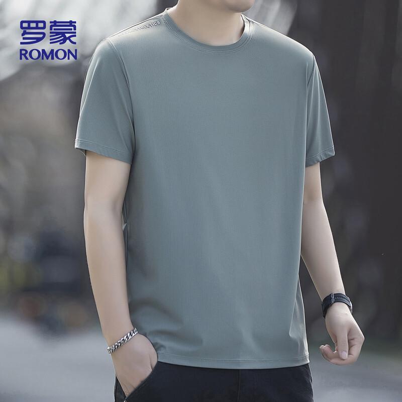 

ROMON Men s Ice Silk Quick-Dry T-Shirt 613 5XL