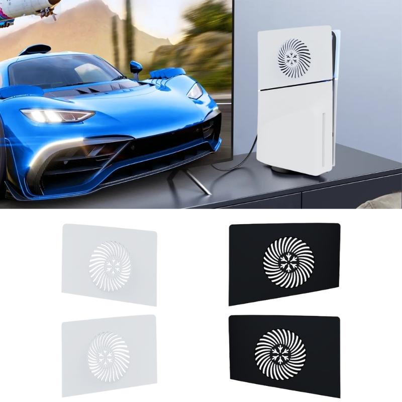 Dustproof Faceplate Protective Cover Gaming Accessories Upper Side Hard Cover Panel with Vent for Slim Disc Edition