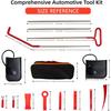20PC Multifunctional Stainless Steel Car Repair Tool Kit with Portable Carrying Case, Emergency Vehicle Kits, Emergency Escape K