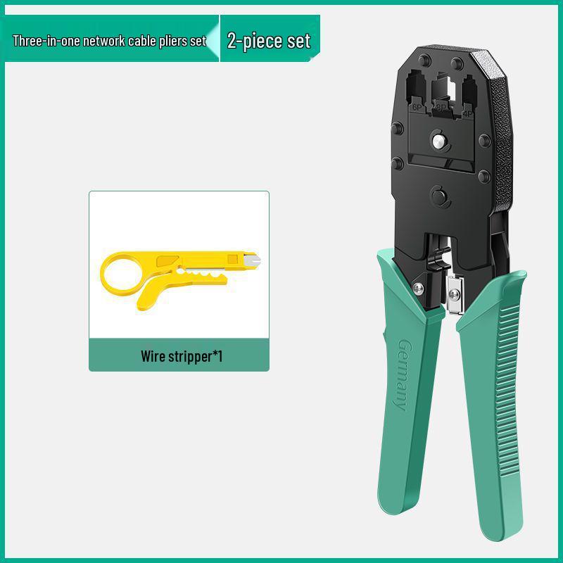 Home Network Cable Crimper Set: Cat5 Pliers & Multifunctional Wire Stripper