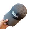 Distressed oversized letter baseball cap for women, spring/summer, wide brim, casual, versatile, face-slimming, soft-top duckbill cap for men