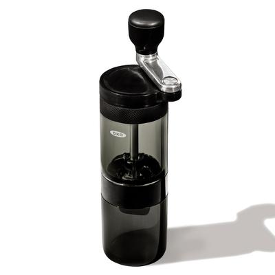 Molinillo de café compacto OXO, manual, fácil agarre, hasta 40 g de granos de café, molido negro, 22,8 cm