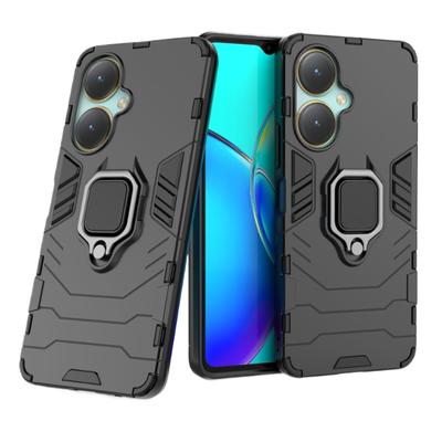 For VIVO Y27 Y35 Y22 Y22s 4G Back Cover Phone Case Shockproof Armor Anti-Fall Metal Ring Holder Magnetic Protect Funda Coque