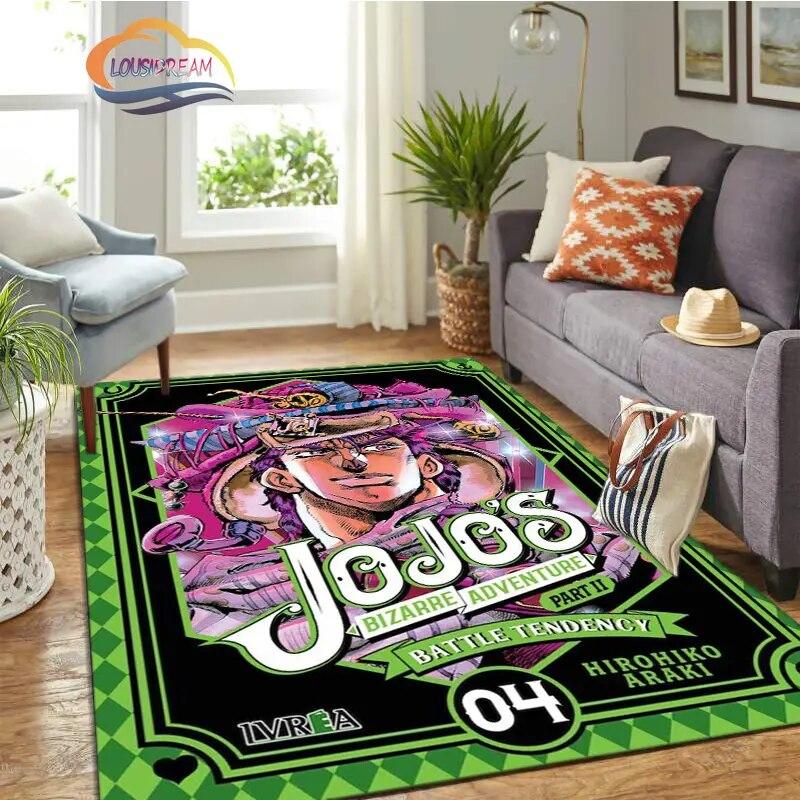 JoJo's Bizarre Adventure Stone Ocean Series Anime Carpet and Rug Living Room Large Area Decoration Sofa Mat Bedroom Doormat.