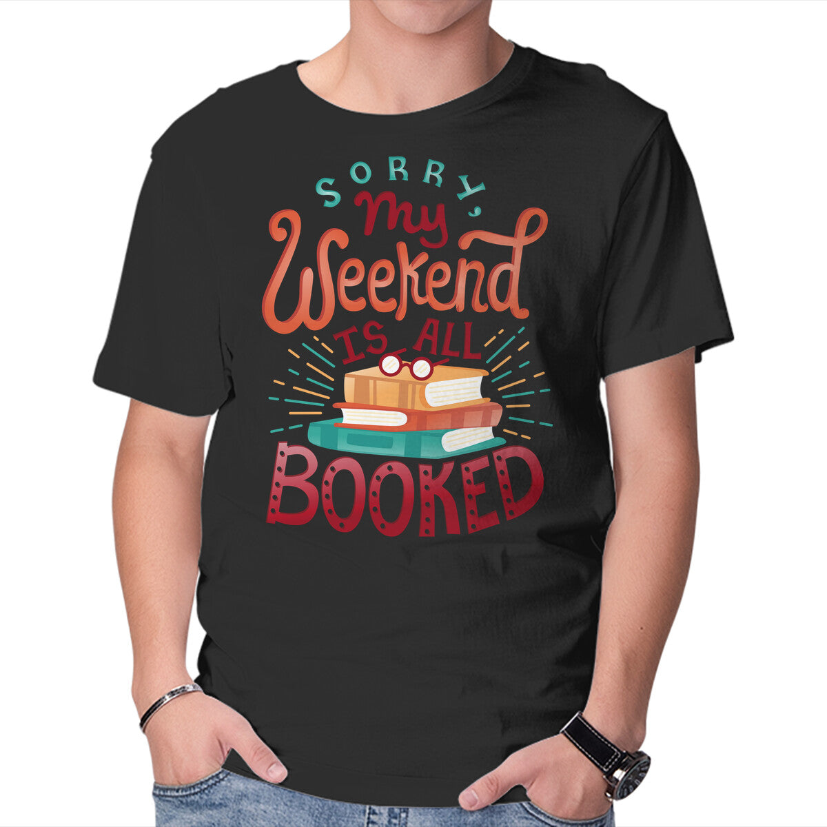 Unisex Crew Neck T-Shirt My Weekend is Booked Graphic Short Sleeve Casual Tee XXL