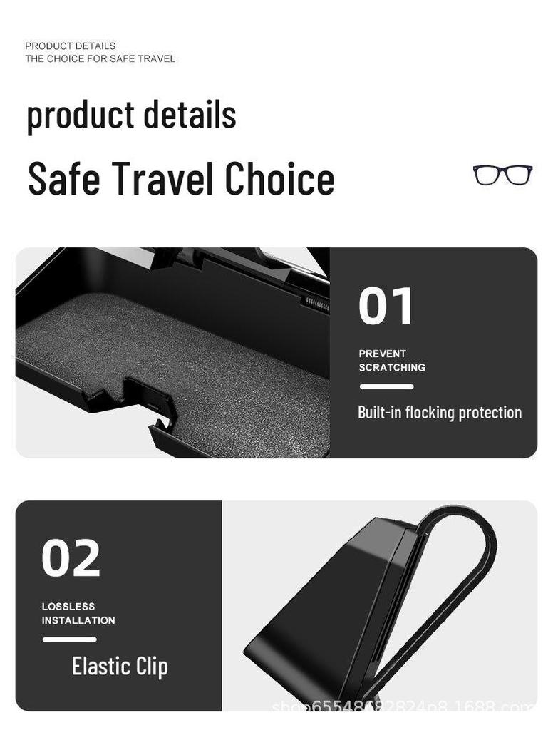 Multifunctional Car Sun Visor Glasses Holder for BMW, Mercedes-Benz, Volkswagen, and Honda