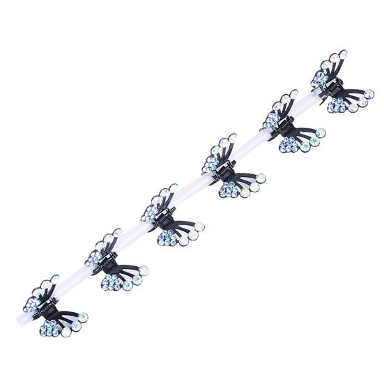 

6Pcs Sweet Kids Girls Headwear Butterfly Rhinestone Mini Hair Claws Clip Clamp озеро синий