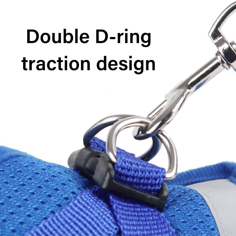 Breathable Dog Vest Harness Reflective Strap Comfortable Dog Harness for Small Pet Outdoor Activity Walking Accessory
