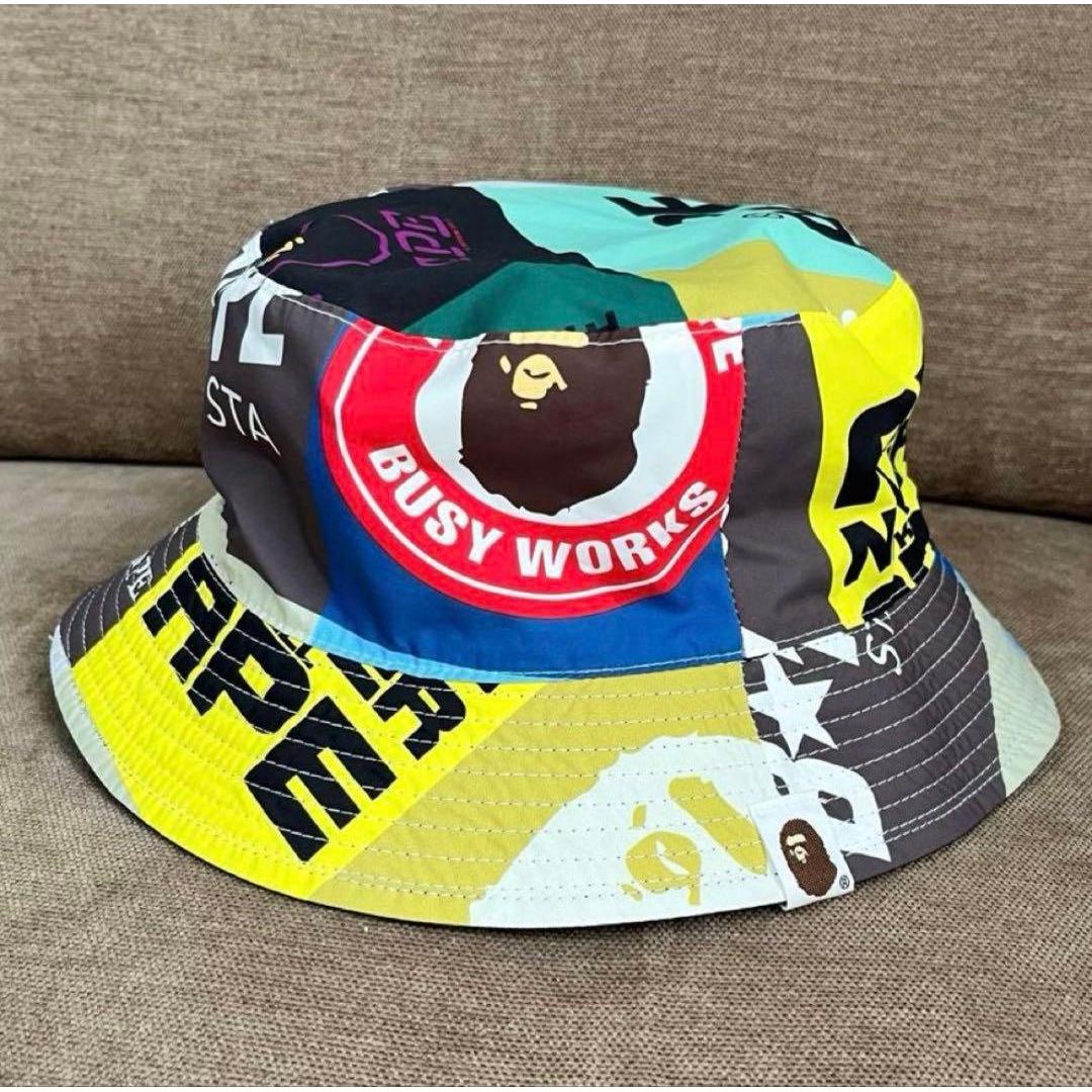 Used A BATHING APE Reversible Bucket Hat