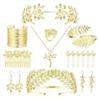 Hair Accessories Fashion Personality Gold Leaf Pearl Headband