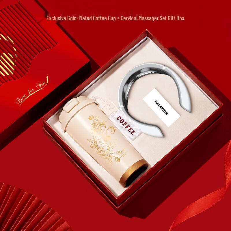 Lily of the Valley Insulated Cup & Neck Massager Gift Set