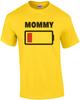 Niedriger Akku - Mama - Familien T-Shirt