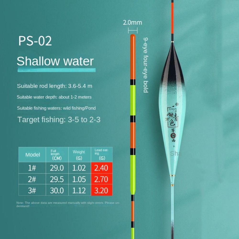 Большая плавучесть Nano Fishing Float Nano Fishing Bobber Vertical Buoy Fresh Water 02