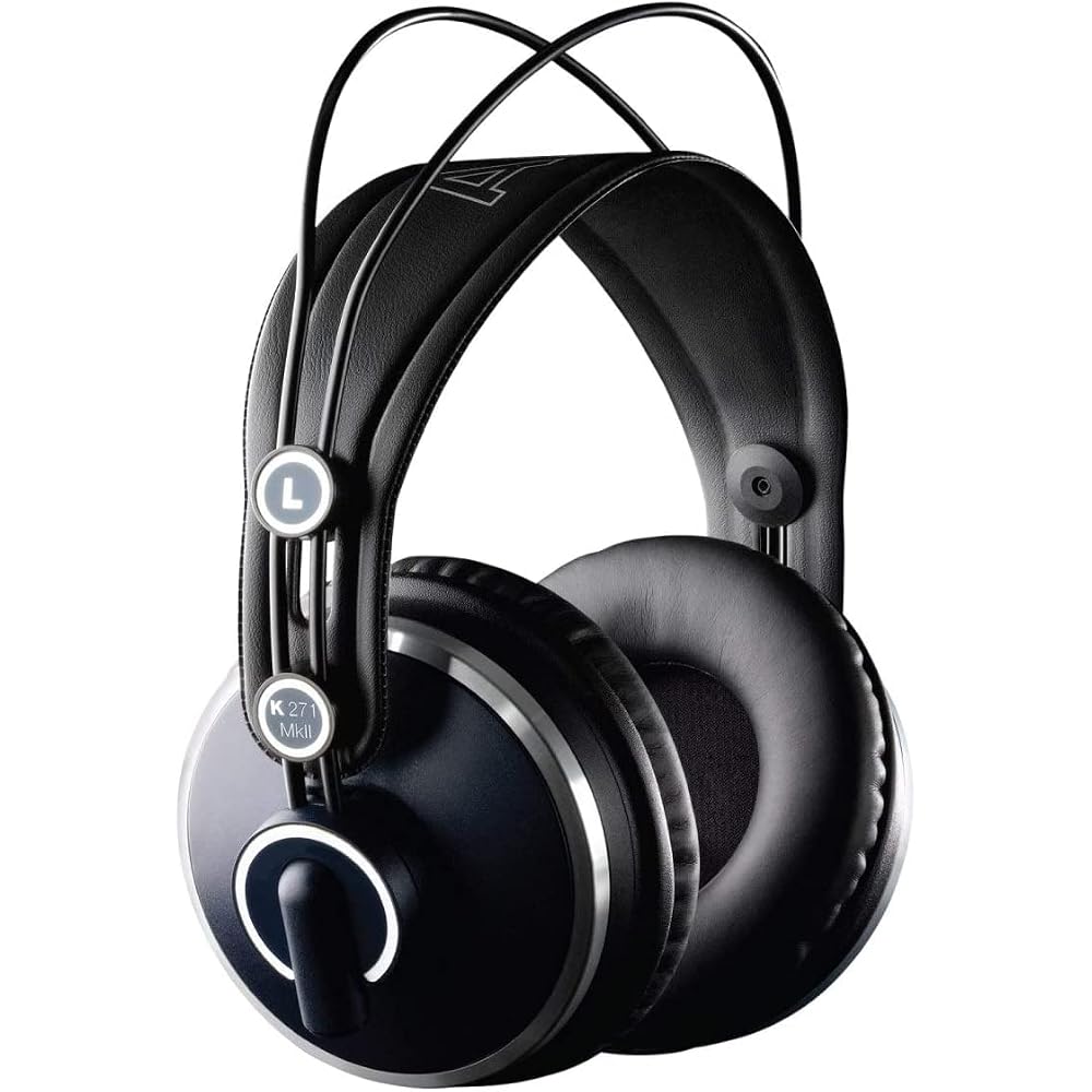 AKG K271MK2 Professional Studio Monitor Closed-Back Headphones Black