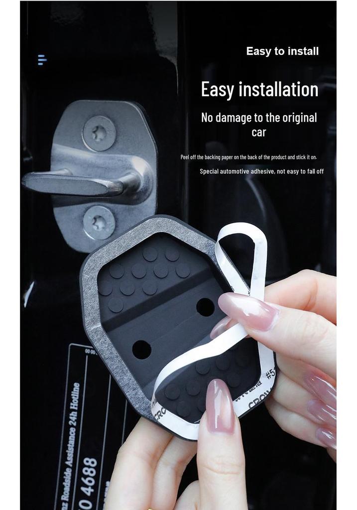 Haval H6 New Energy Door Lock Cover Shock Absorption Pad Silicone Sleeve