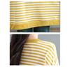 DIMANAF 2025 Autumn Plus Size T-Shirt Women Long Sleeve O-Neck Hoodies Loose Stripes Tops Tees Cotton