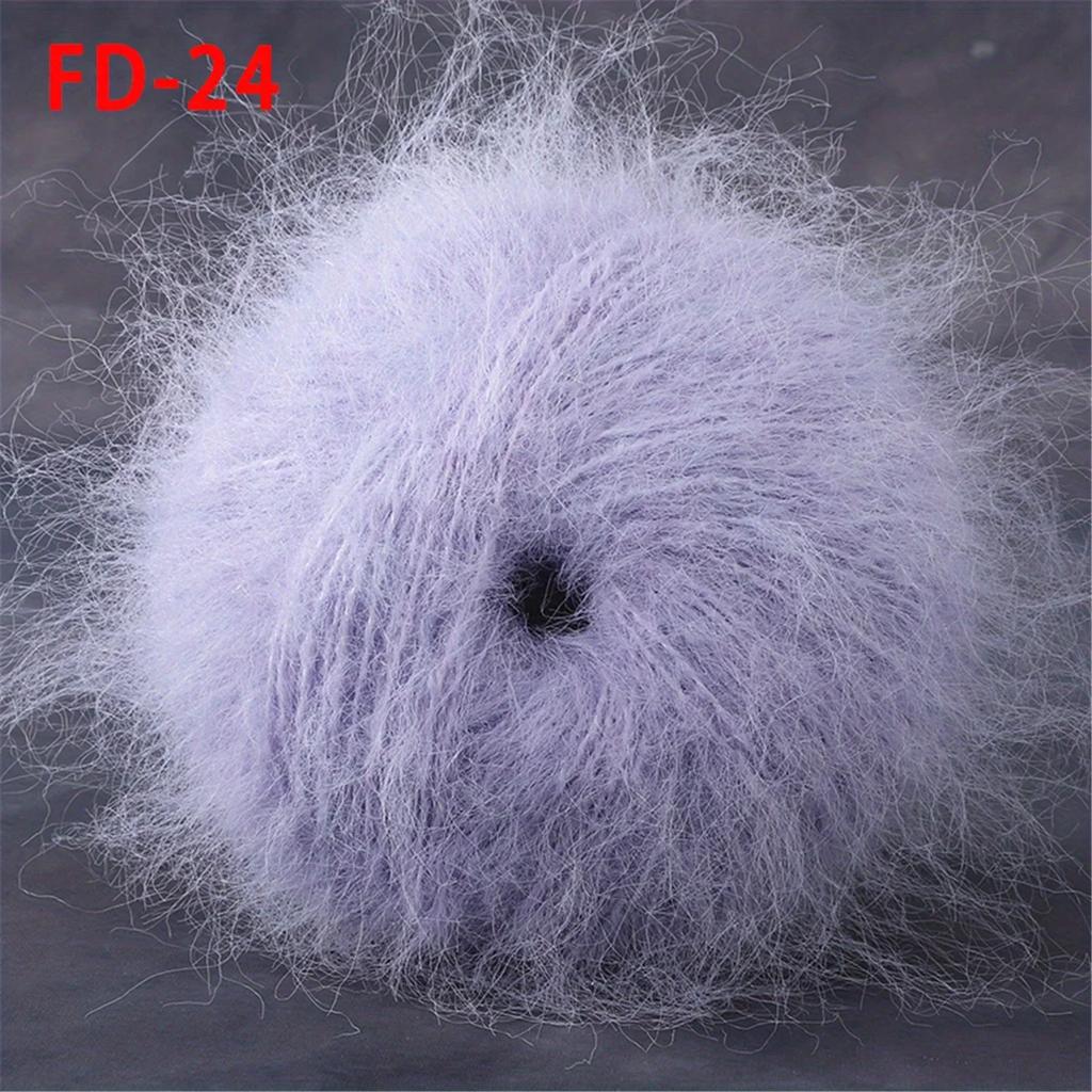 Worsted Faux Long Plush Mink Velvet Cashmere Yarn For DIY Knitting And Crocheting Long Plush Thick Crochet Yarn 1pc 190m 1.76oz