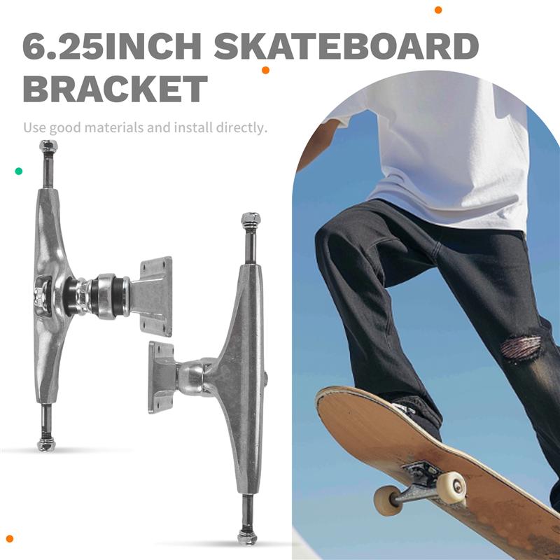 Ac29-Double Floor Longboard Trucks 1Pair 6.25Inch Skateboard Bracket Rear Truck HR85A