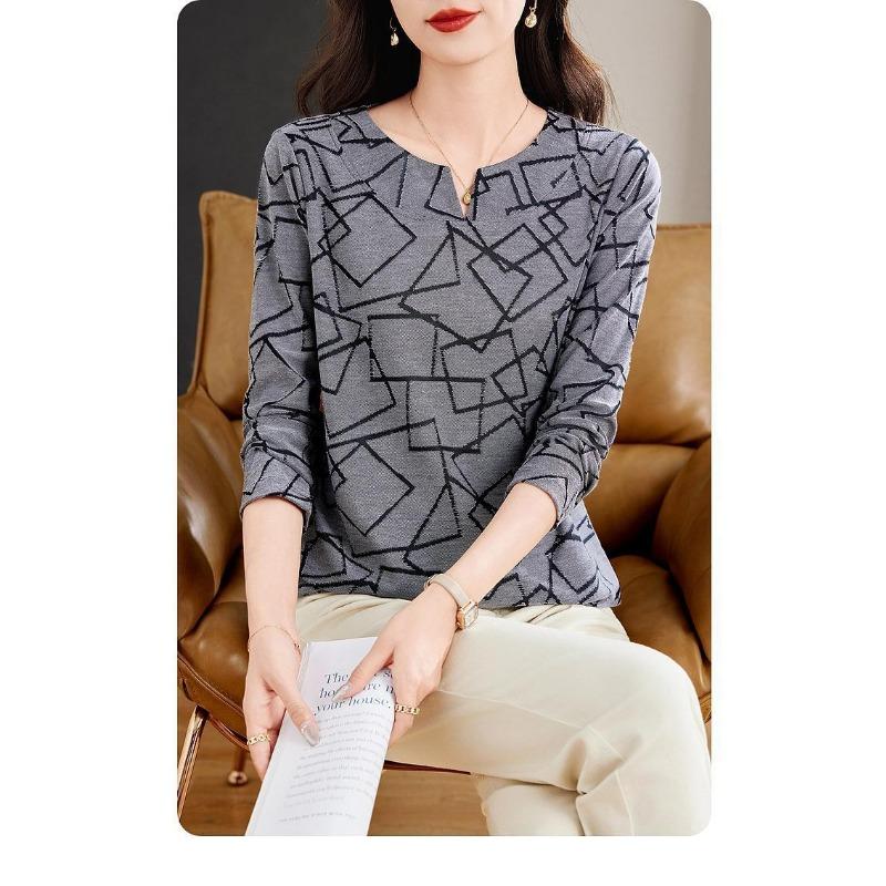 Large Size Long Sleeve Women's High-end Small Shirt Design Mid-length Fashionable Top for Women