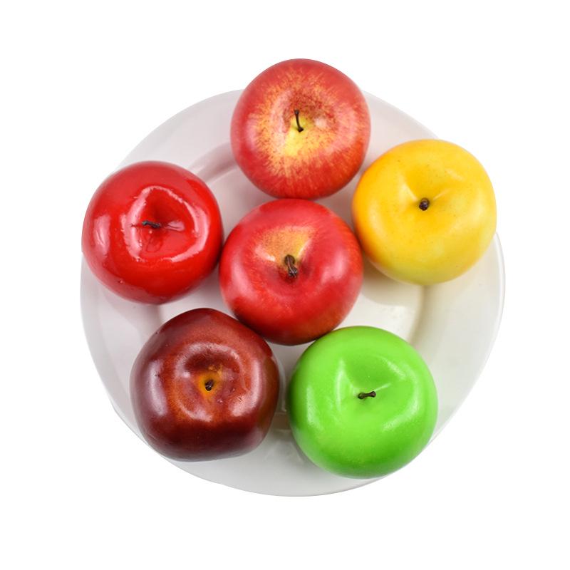 Red Delicious Artificial Apple Ornament for Decorations