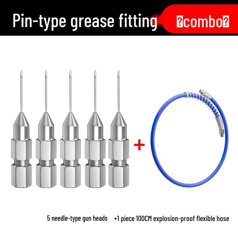 Needle-Type Grease Gun Nozzle for Bearing Maintenance