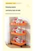 Mobile Multi-layer Floor Storage Rack for Bathroom, Kitchen, and Living Room