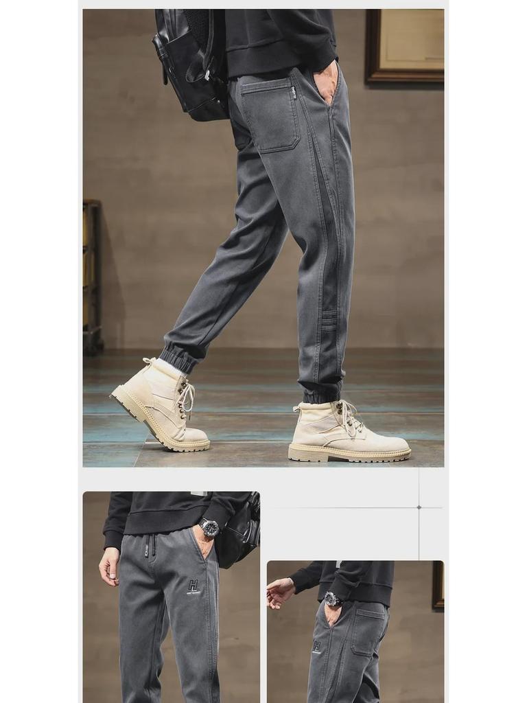 Herren Weiche Lässige Bündchenhose: Elastischer Bund, Trendige & Vielseitige Sportbekleidung